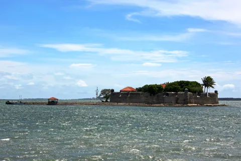Fort Hammenhiel viewed across the water at Karainagar